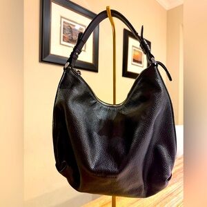 Emporio Armani Black Leather Hobo
